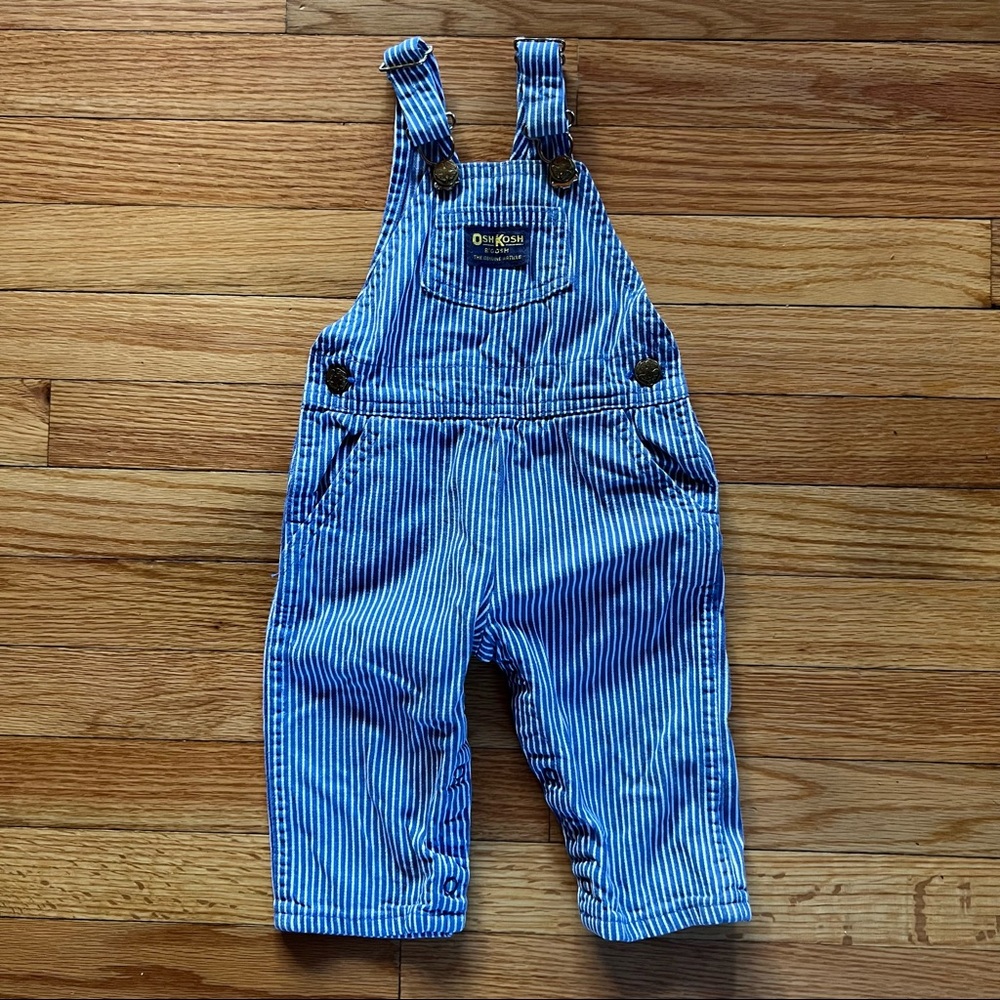 🇺🇸Genuine Vintage Oshkosh Vestbak Striped Overalls made in USA🇺🇸